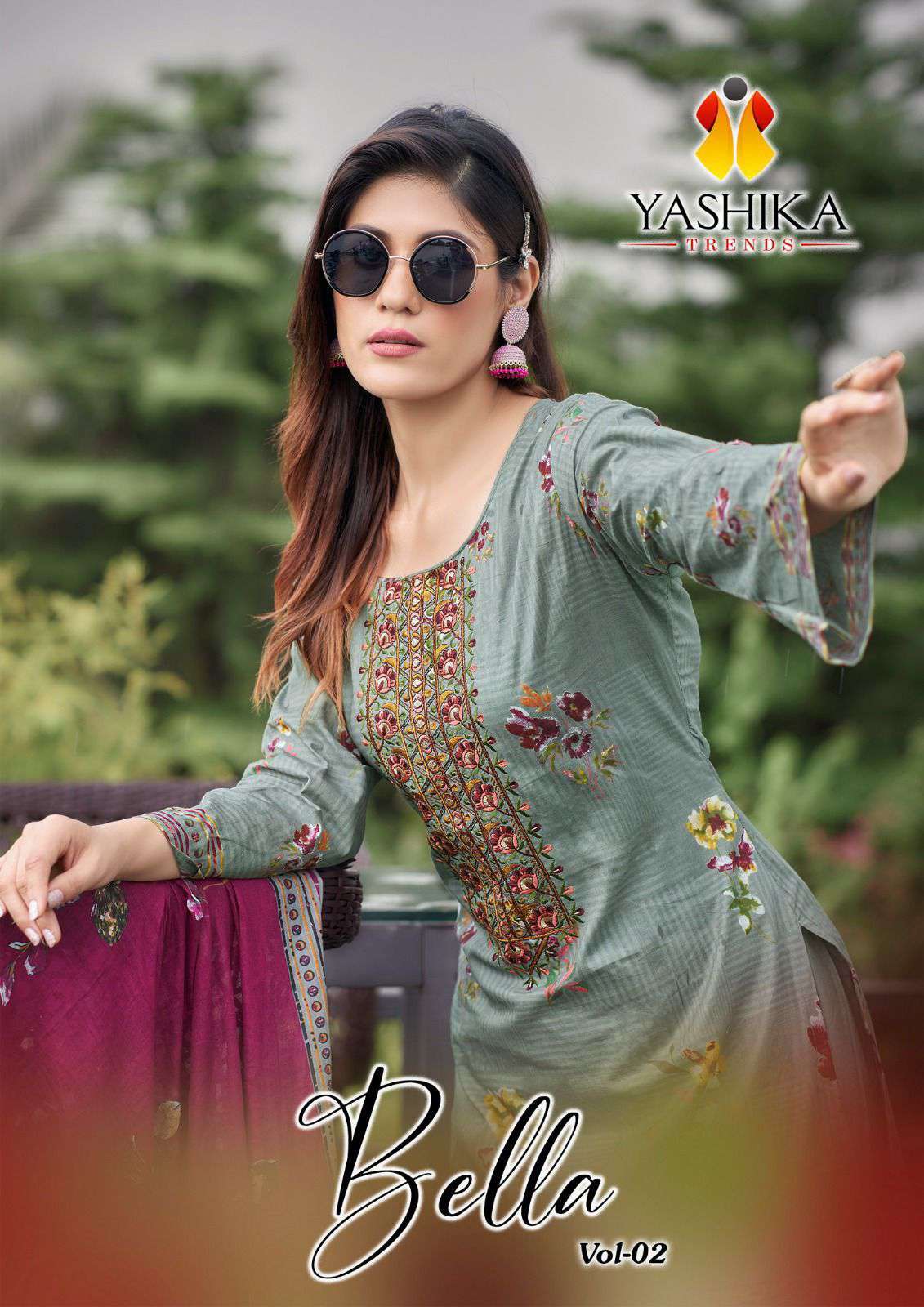 Yashika Bella Vol 2 Fancy Straight Designs Cotton Salwar Suit Exporter