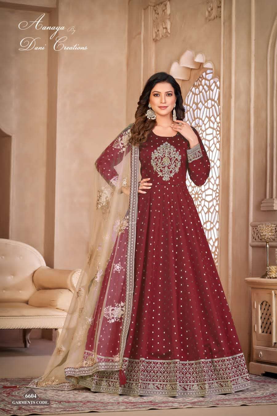 Aanaya Vol 166 Designer Anarkali Style Partywear Dress Exporter