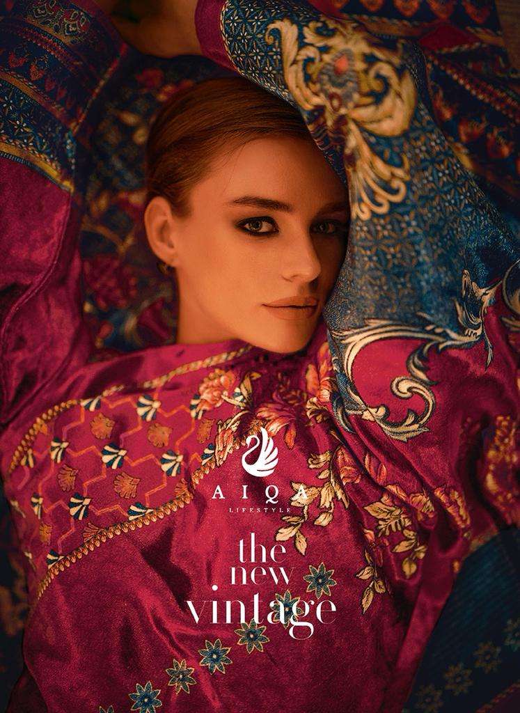 Aiqa The New Vintage Digital Style Winter Wear Branded Velvet Suit Dealers