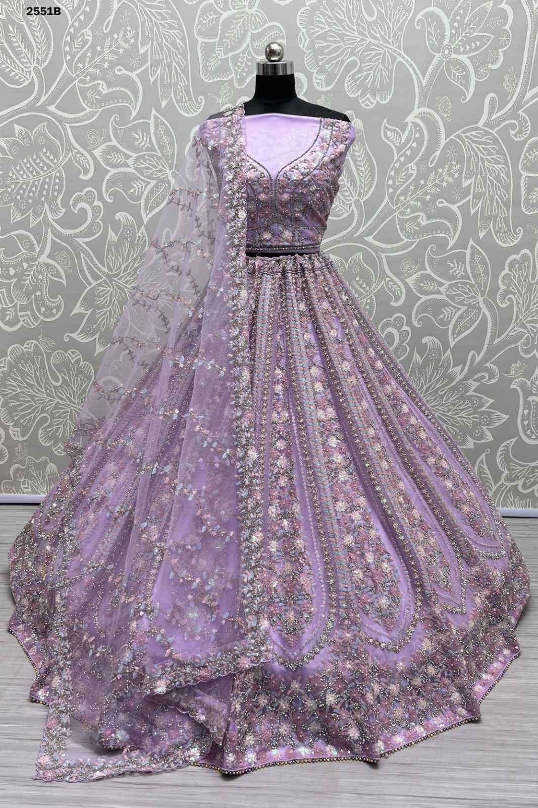 Anjani Art 2551 Colors New Arrivals Latest Designs Bridal Wear Lehenga Dealers