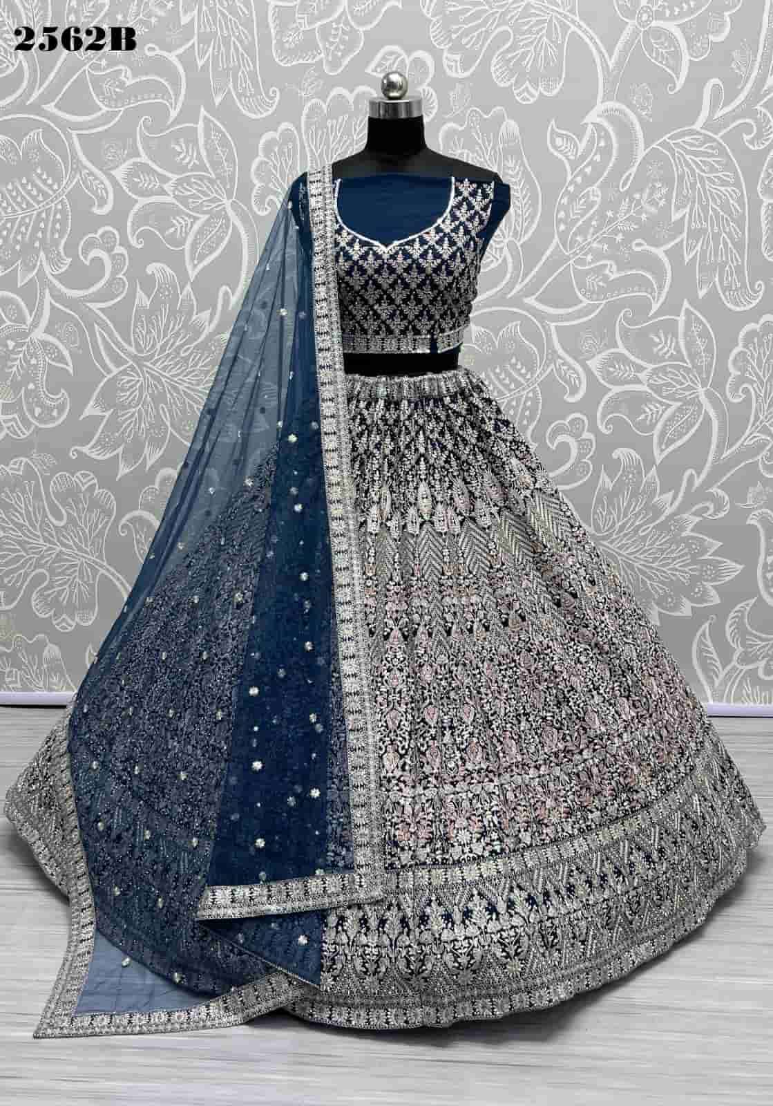 Anjani Art 2562 Colors Designer Net wedding Wear Lehenga Choli Wholesaler
