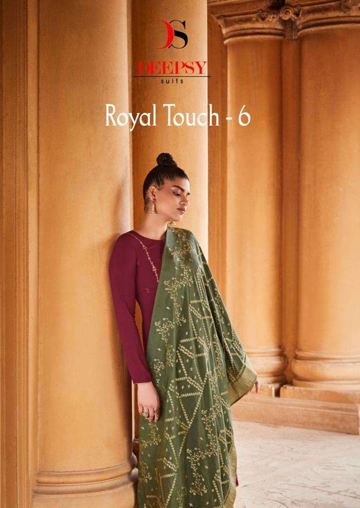 Deepsy Suits Royal Touch Vol 6 Branded Pashmina Exclusive Suit Exporter