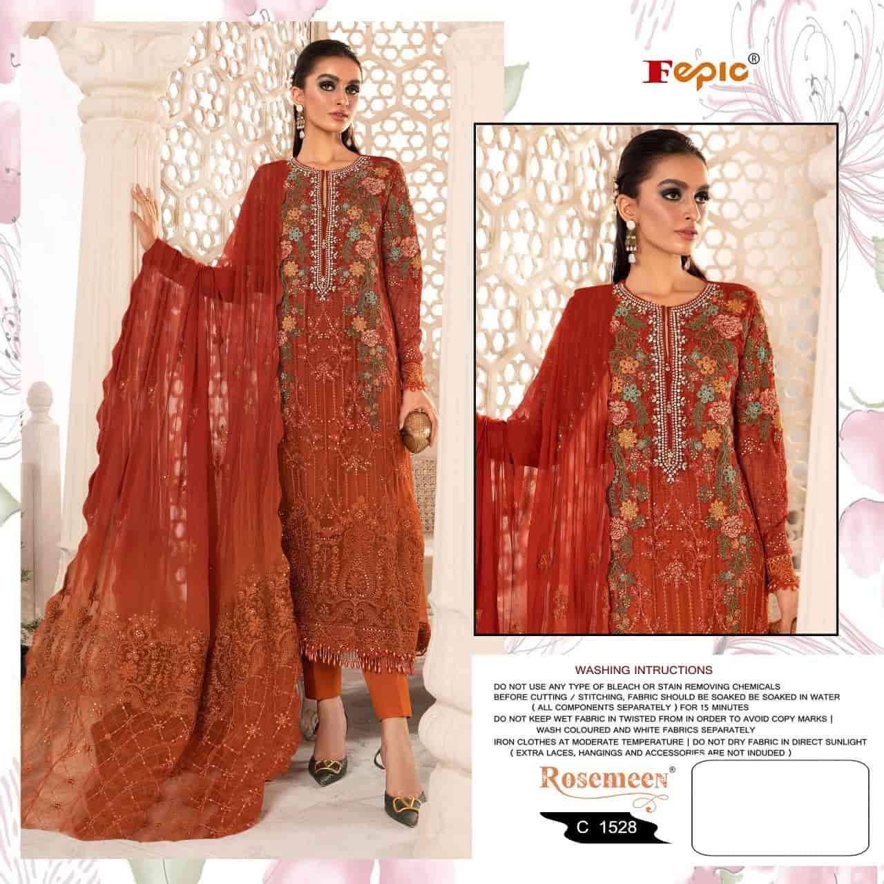 Fepic C 1528 Colors Pakistani Stylish Designer Salwar Suit Online Wholesaler