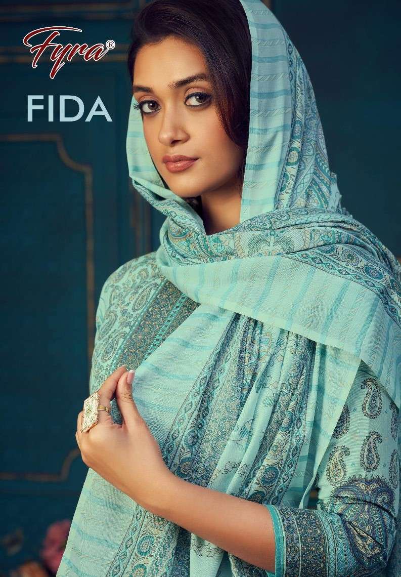 Fyra Fida Fancy Kashmiri Print Soft Cotton Salwar Kameez Catalog Dealers