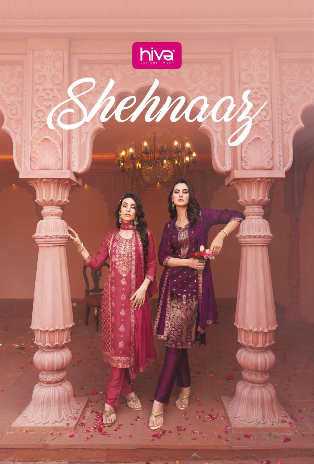 Hiva Shehnaaz Premium Designs Readymade Banarasi Silk Dress Latest Collection