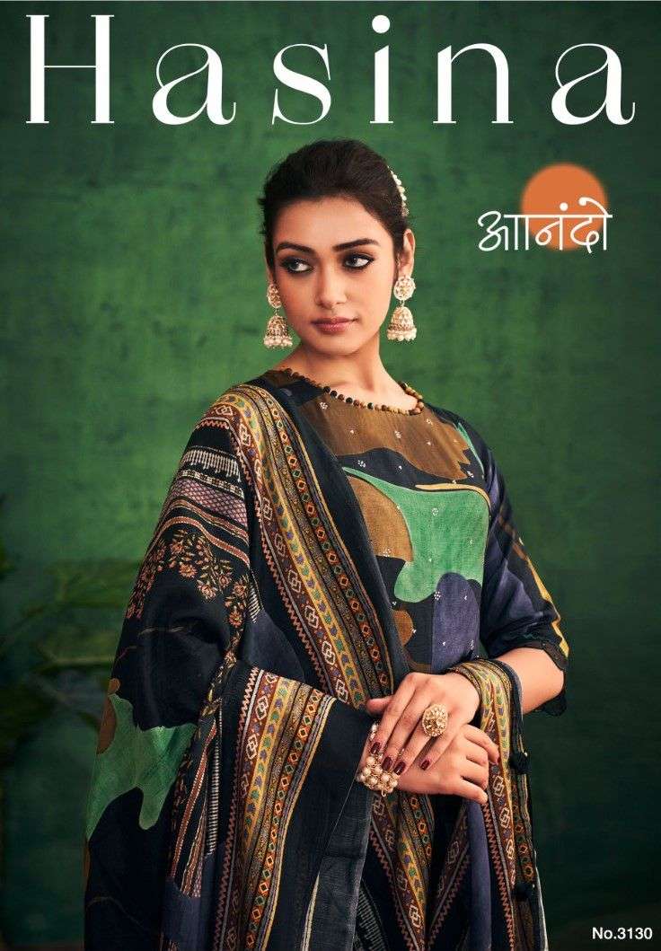 Jay Vijay Anando Hasina 3130 Digital Print Fancy Silk Branded Traditional Dress Exporter
