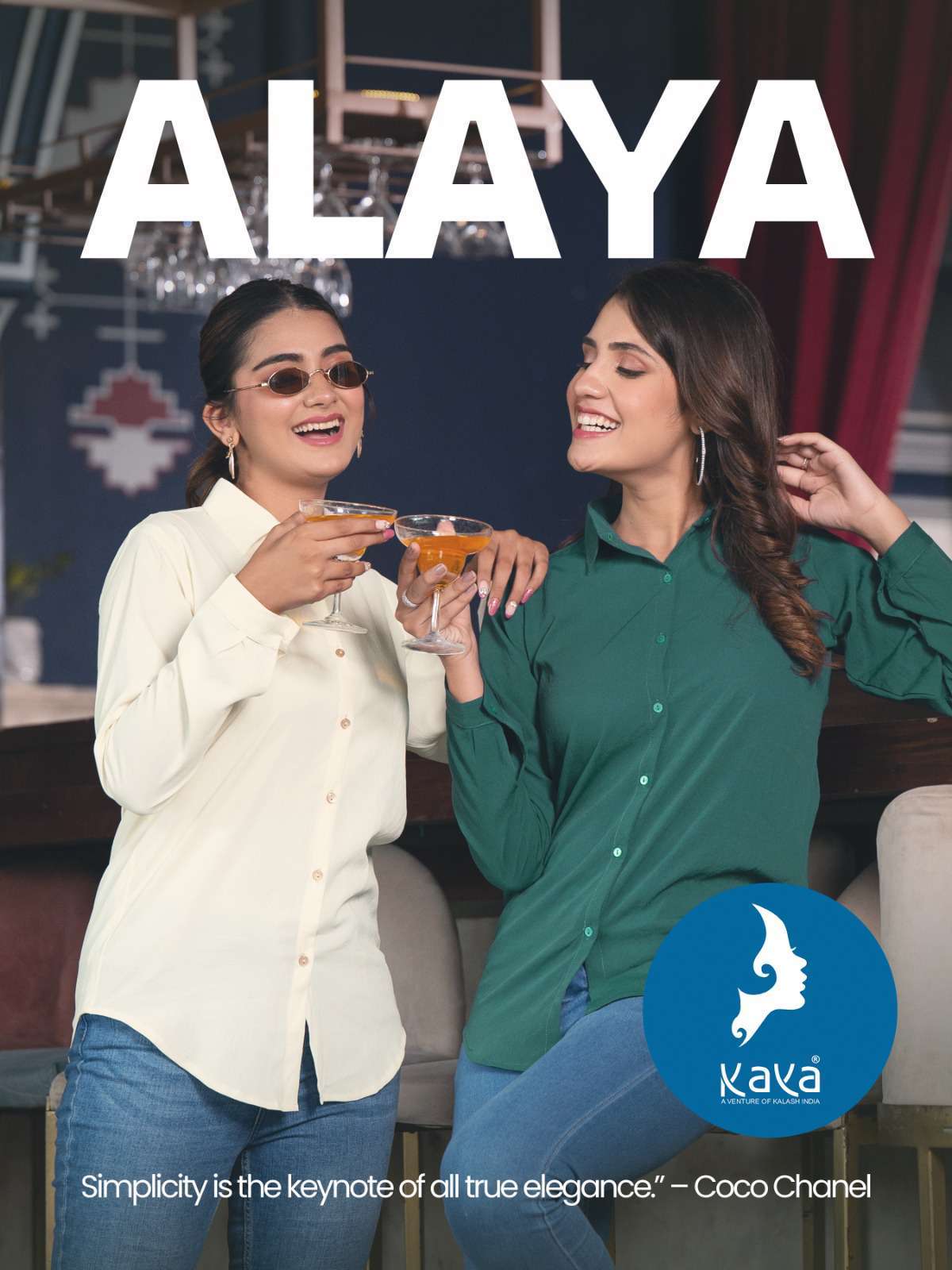 Kaya Alaya Office Wear Ladies Shirt Western Outfit Dealers