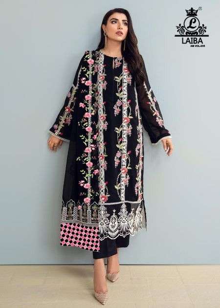 Laiba Am Vol 203 Pakistani Fancy Designer Style Readymade Suit Supplier