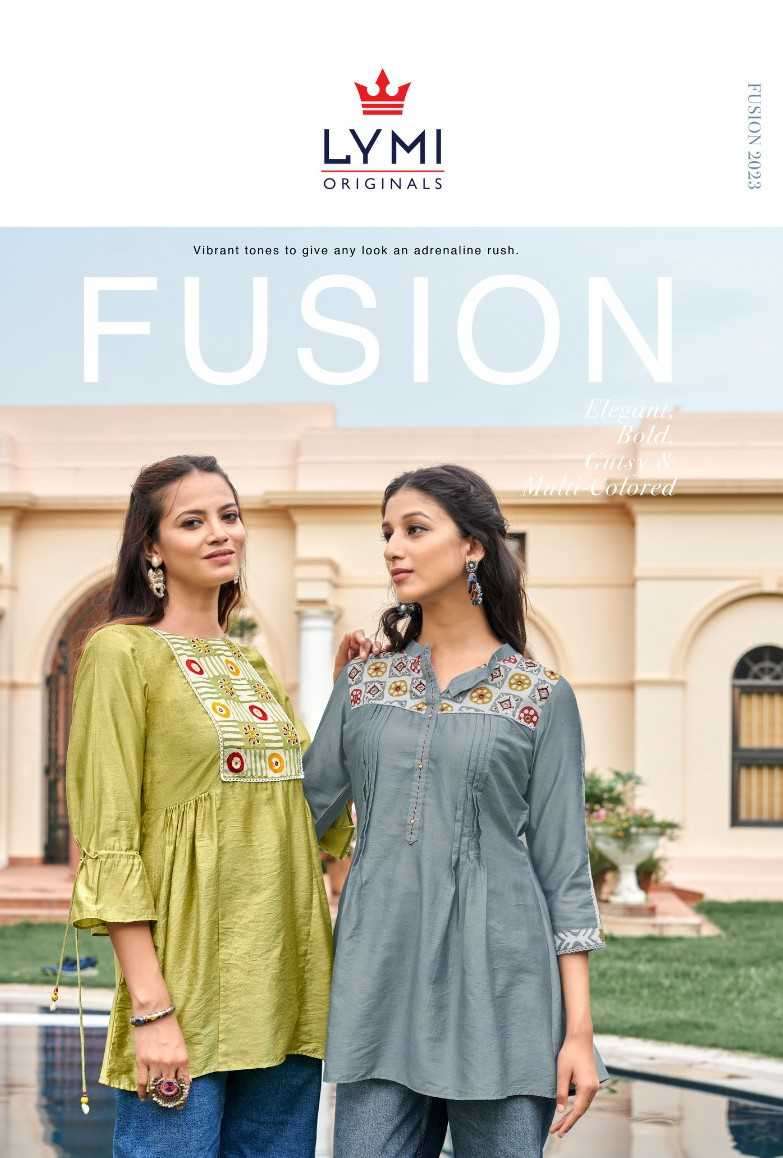 Lymi Fusion Exclusive Fancy Ladies Wear Tunic Tops Catalog Dealers
