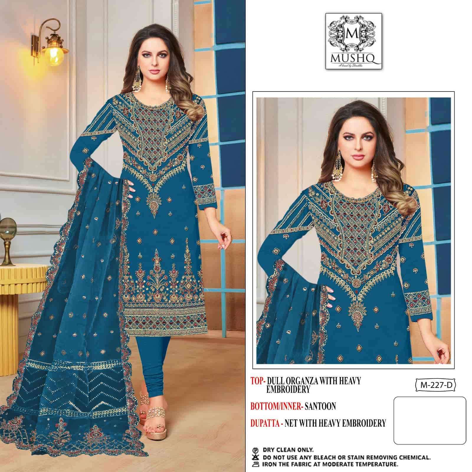 Mushq M 227 Colors Party Wear Style Pakistani Dress New Arrival Collection