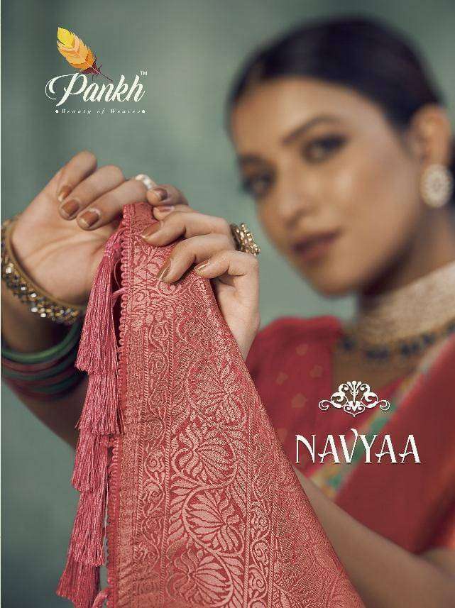 Pankh Navyaa 6801 To 6808 Designer Silk Partywear Latest Style Saree Suppliers