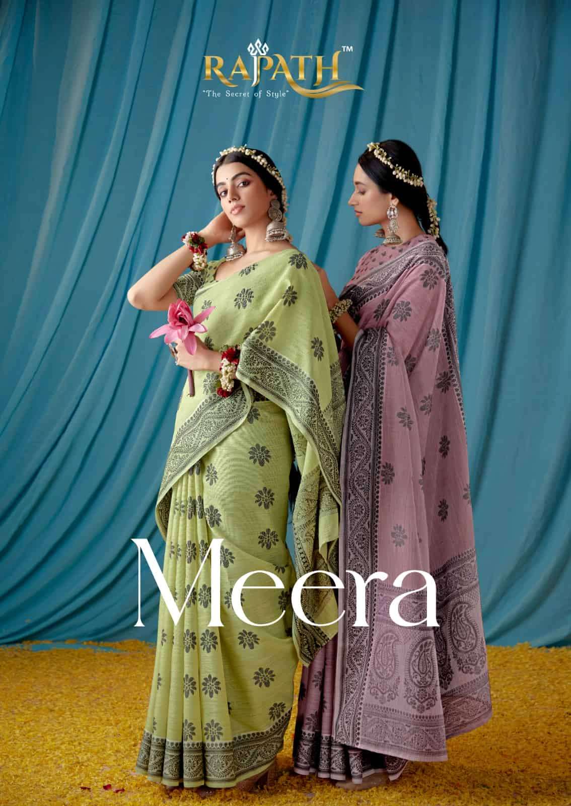 Rajpath Meera 1001 To 1006 Traditional Wear Lucknowi Style Saree Online Supplier