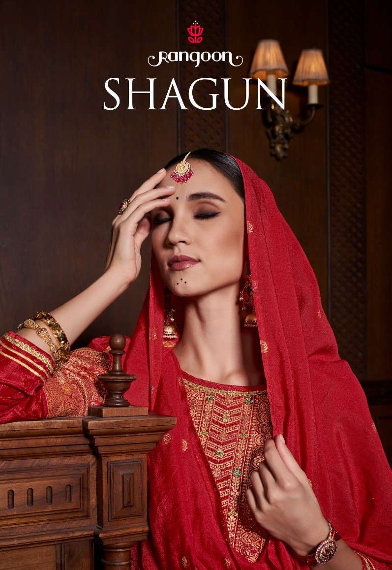 Rangoon Shagun Fancy Jacquard Festive Wear Readymade Dress New Designs
