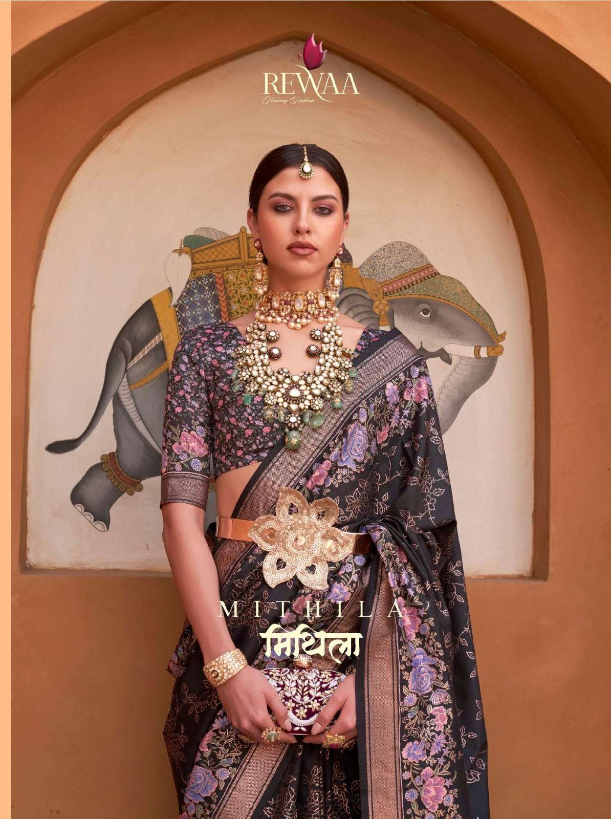 Rewaa Mithila 730 To 742 Partywear Designer Silk Saree New Collection