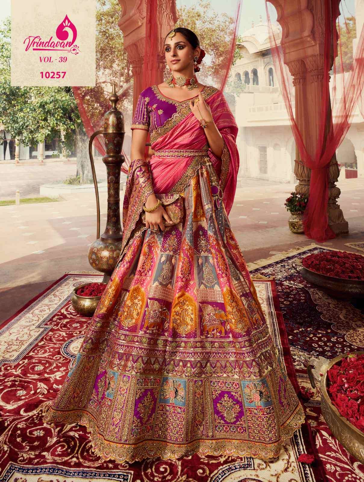 Royal Vrindavan Vol 41 10258 To 10263 Designer Banarasi Bridal