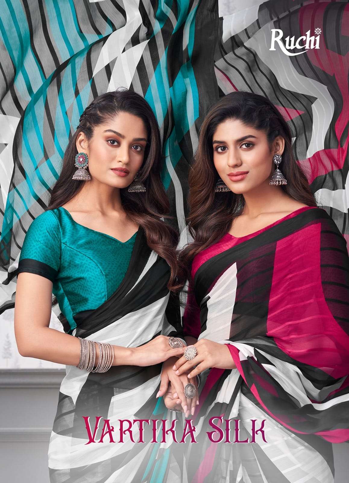 Ruchi Saree Vartika Silk 3rd Edition Fancy Satin Silk Exclusive Saree Suppliers