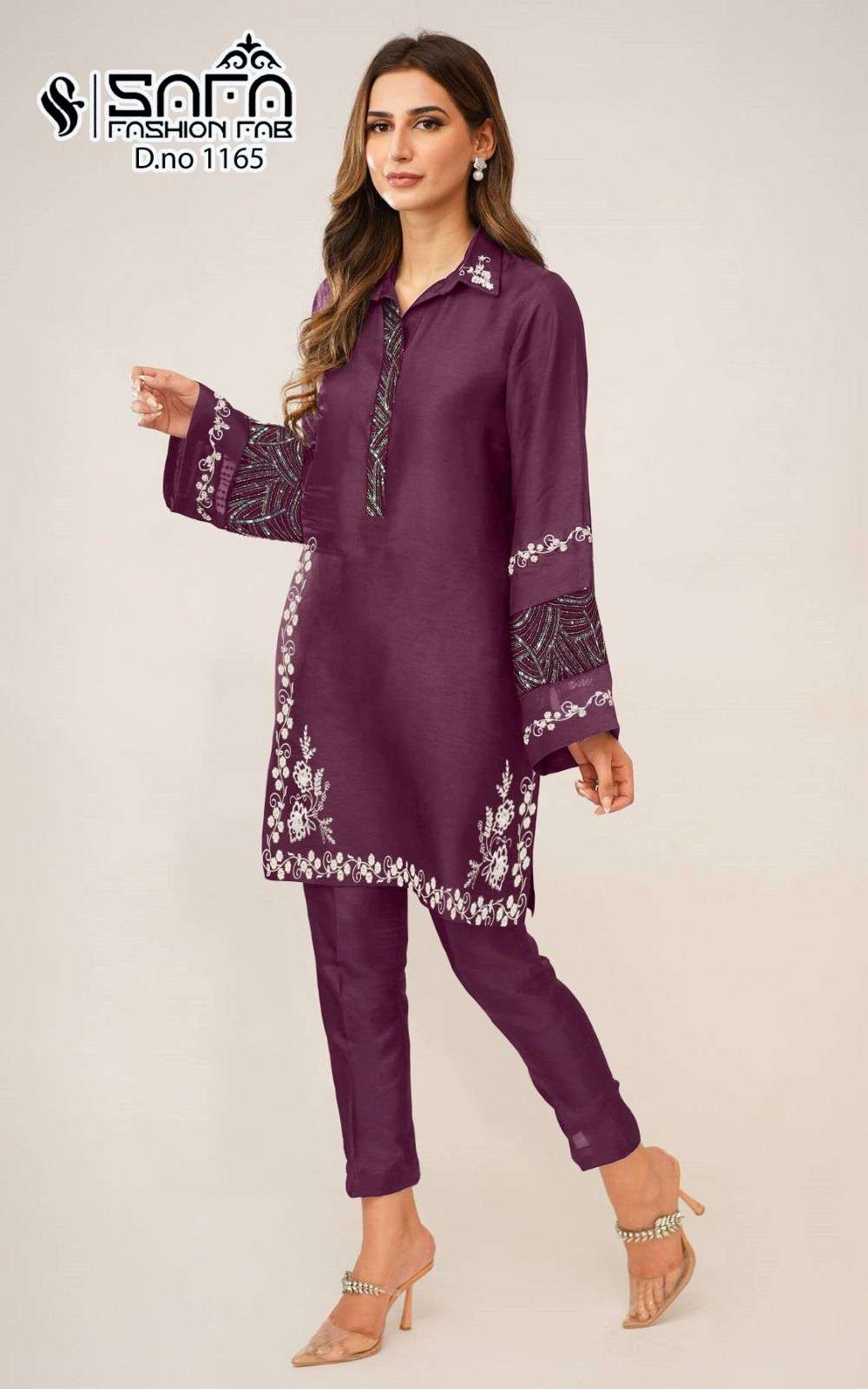 Safa Fashion Fab 1165 Pakistani Top Bottom Dupatta Set New Collection