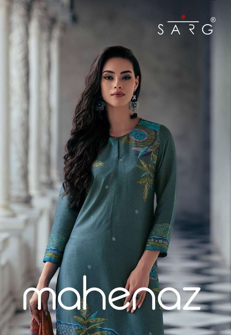 Sarg Mahenaz Branded Stylish Traditional Designs Ladies Suit Dealers