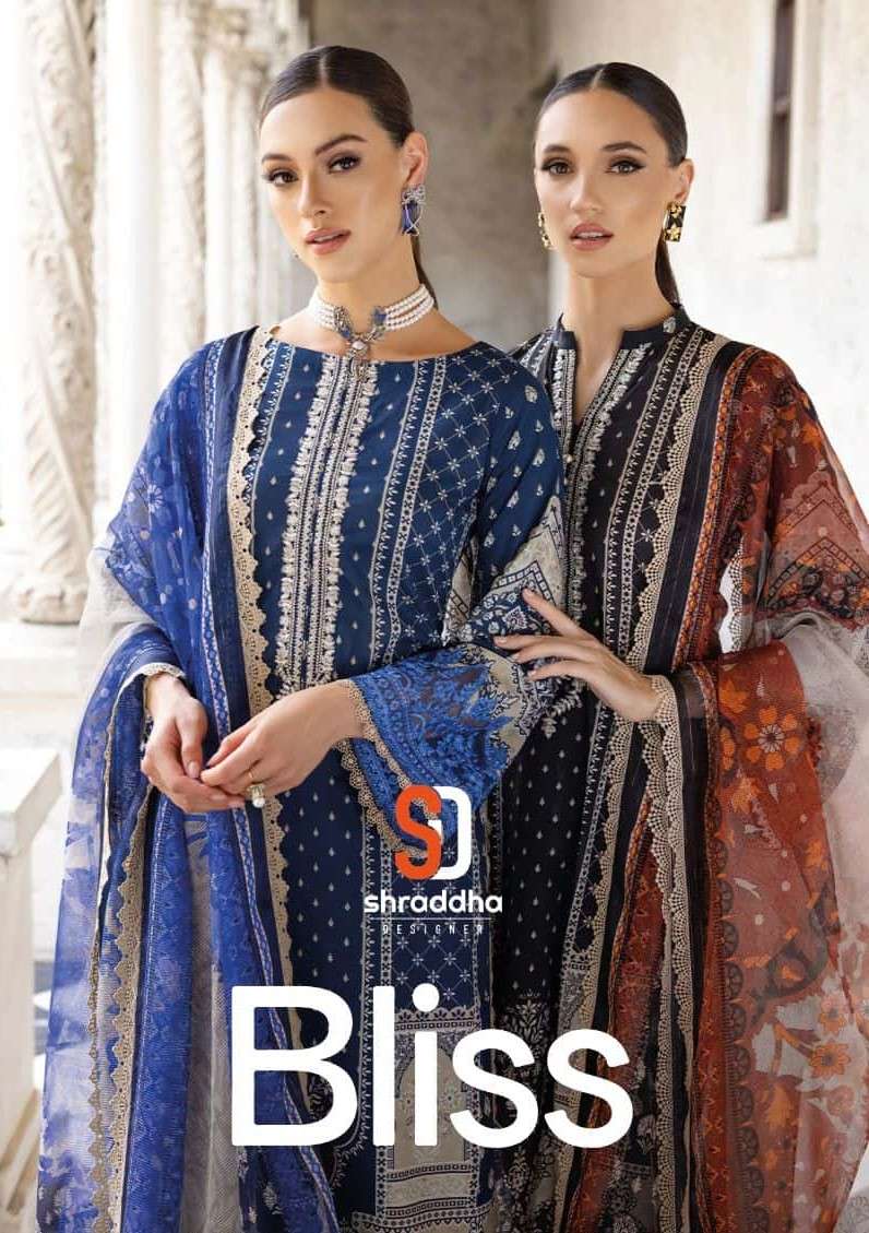 Shraddha Designer Bliss Vol 1 Fancy pakistani Suit Catalog Wholesaler