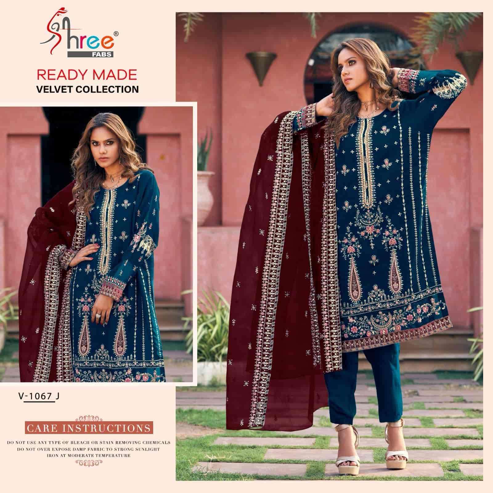 Shree Fabs R 1067 Colors Pakistani Party Wear Style Designer Velvet Suit Wholesaler