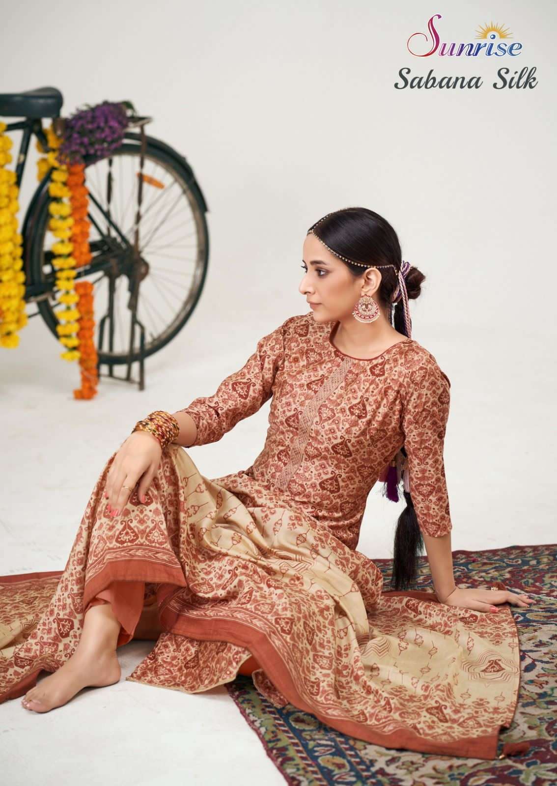 Sunrise Sabana Silk fancy Modal Silk Salwar Suit Catalog Wholesaler