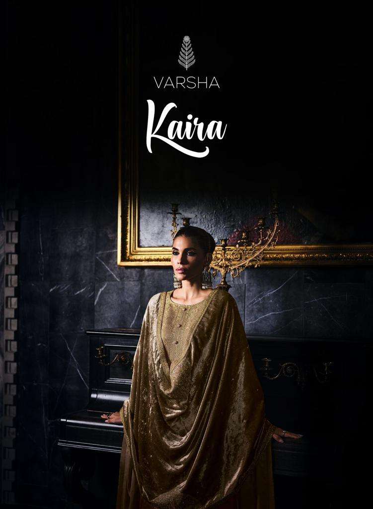 Varsha Kaira Panjabi Designs Velvet Designer Suit Wholesaler