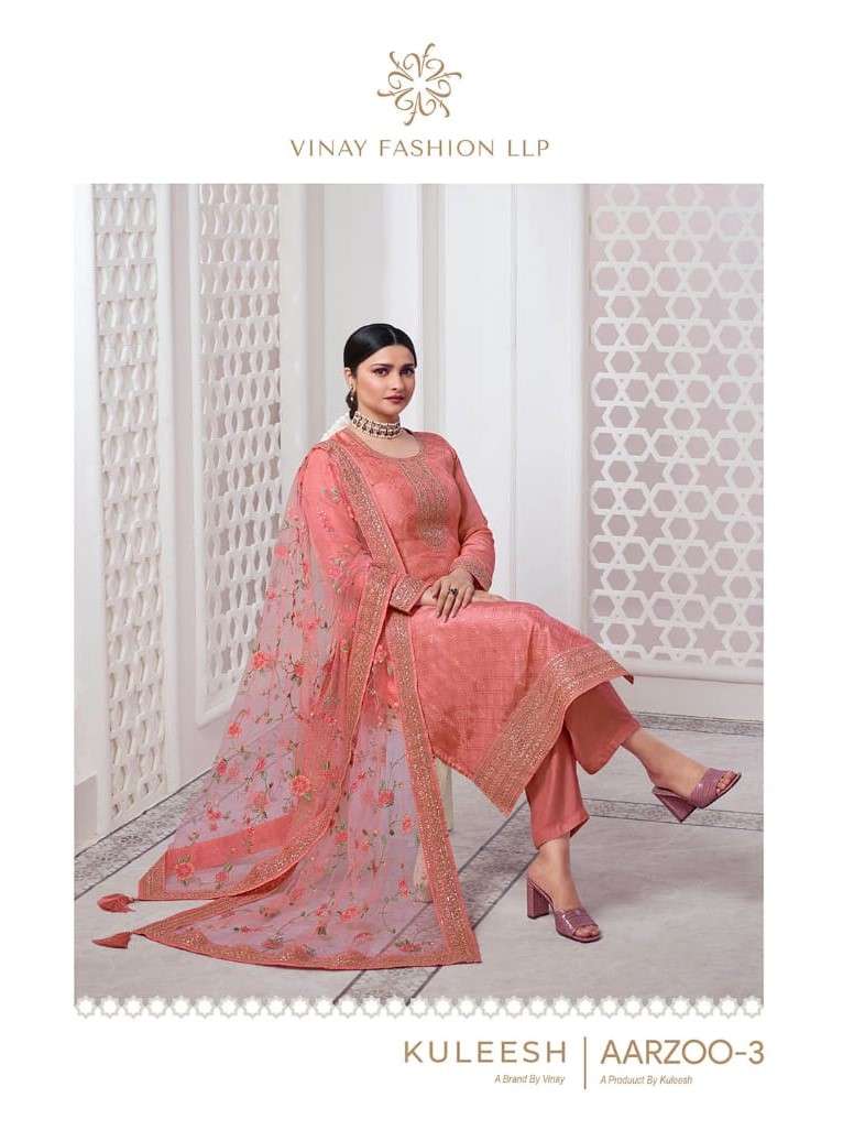 Vinay Fashion Kuleesh Aarzoo Vol 3 Exclusive Festive Collection Suit New Designs
