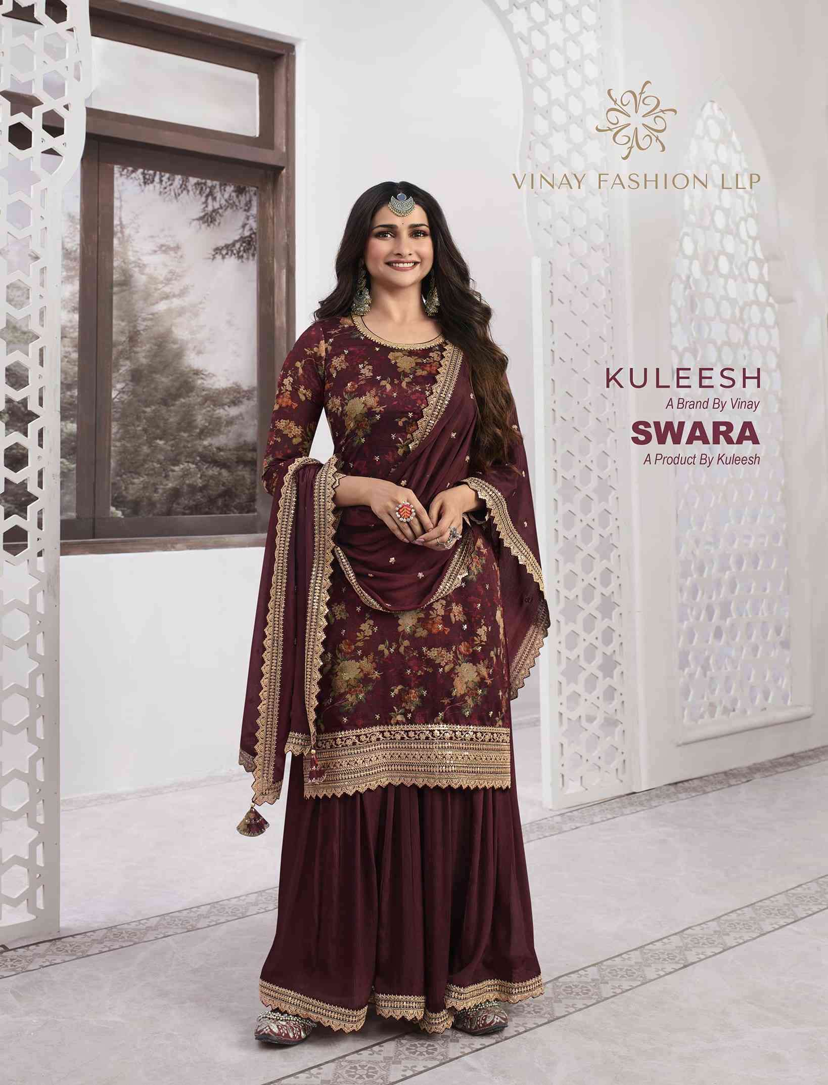 Vinay Fashion Kuleesh Swara Designer Festive Wear Ladies Dress Exporter