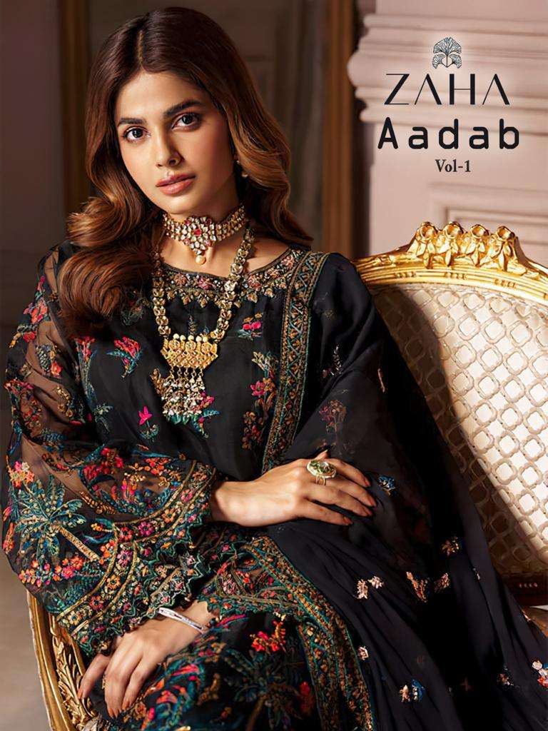 Zaha Aadab Vol 1 Pakistani Festive Wear style New Catalog Collection