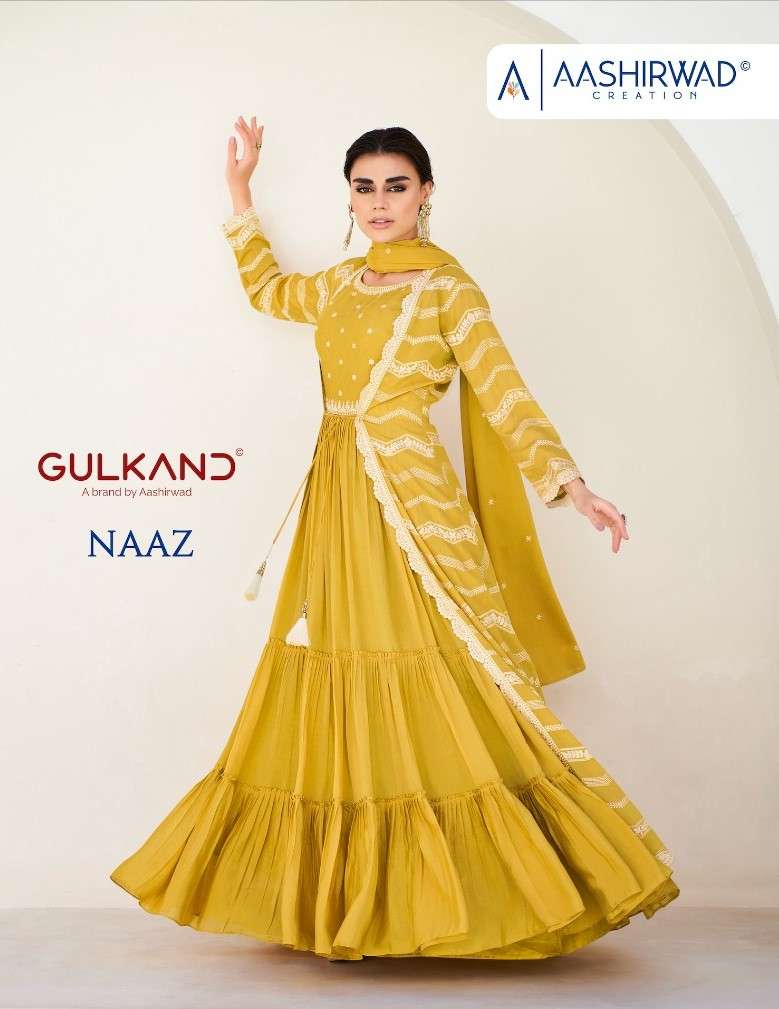 Aashirwad Gulkand Naaz Latest Designer Dress Partywear Outfit Catalog Suppliers
