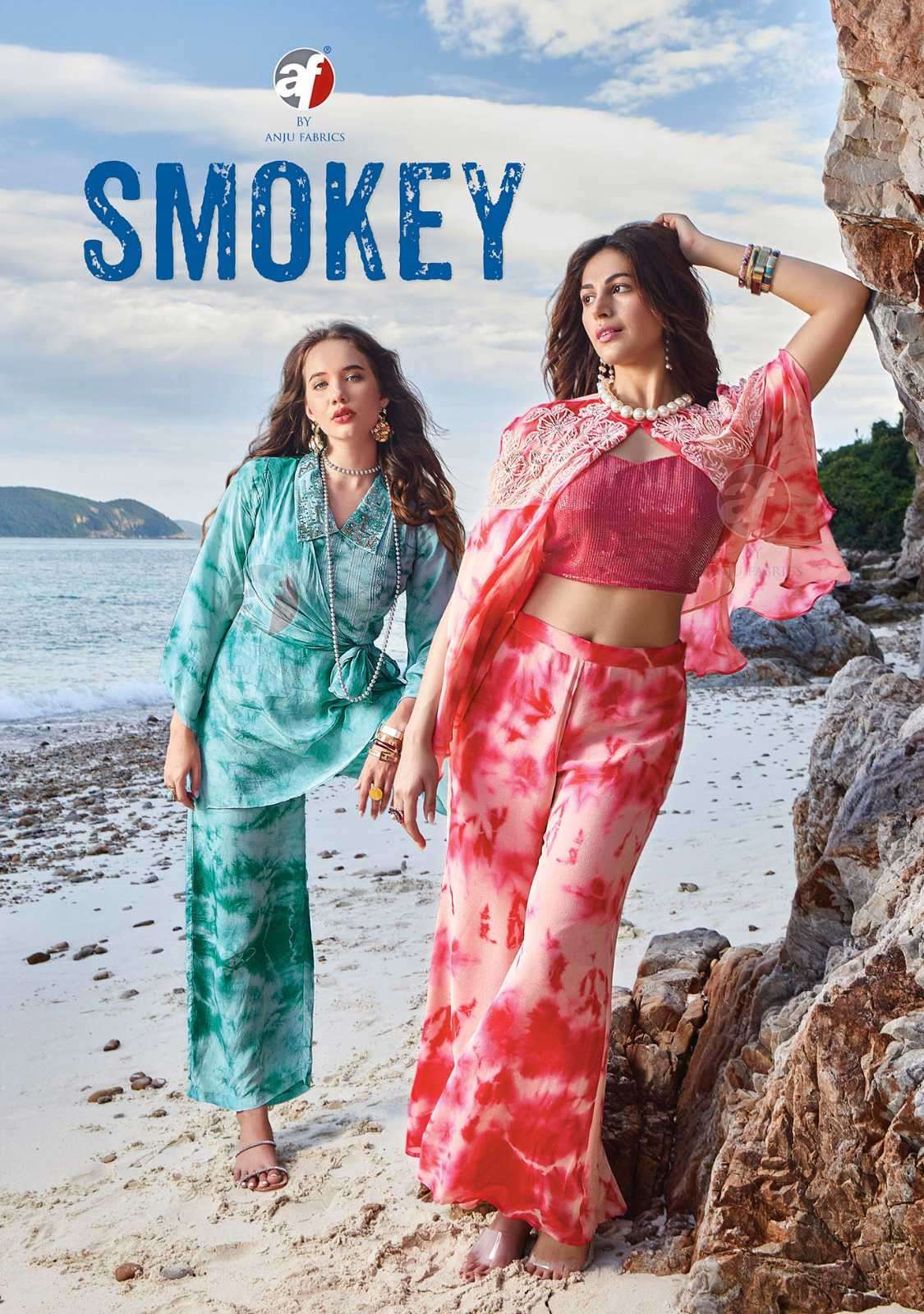 Af Stock Out Smokey By Anju Fabrics Special Occasion Designer Outfit Suppliers