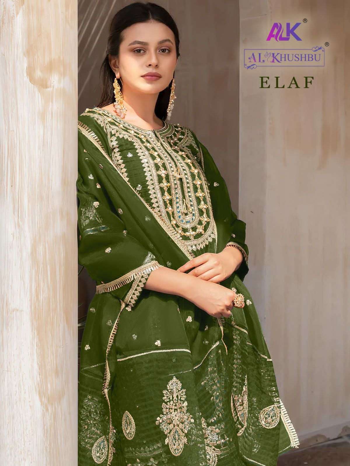 Al Khushbu Elaf Vol 1 Pakistani Party Wear Style Designer Salwar Suit Wholesalers 