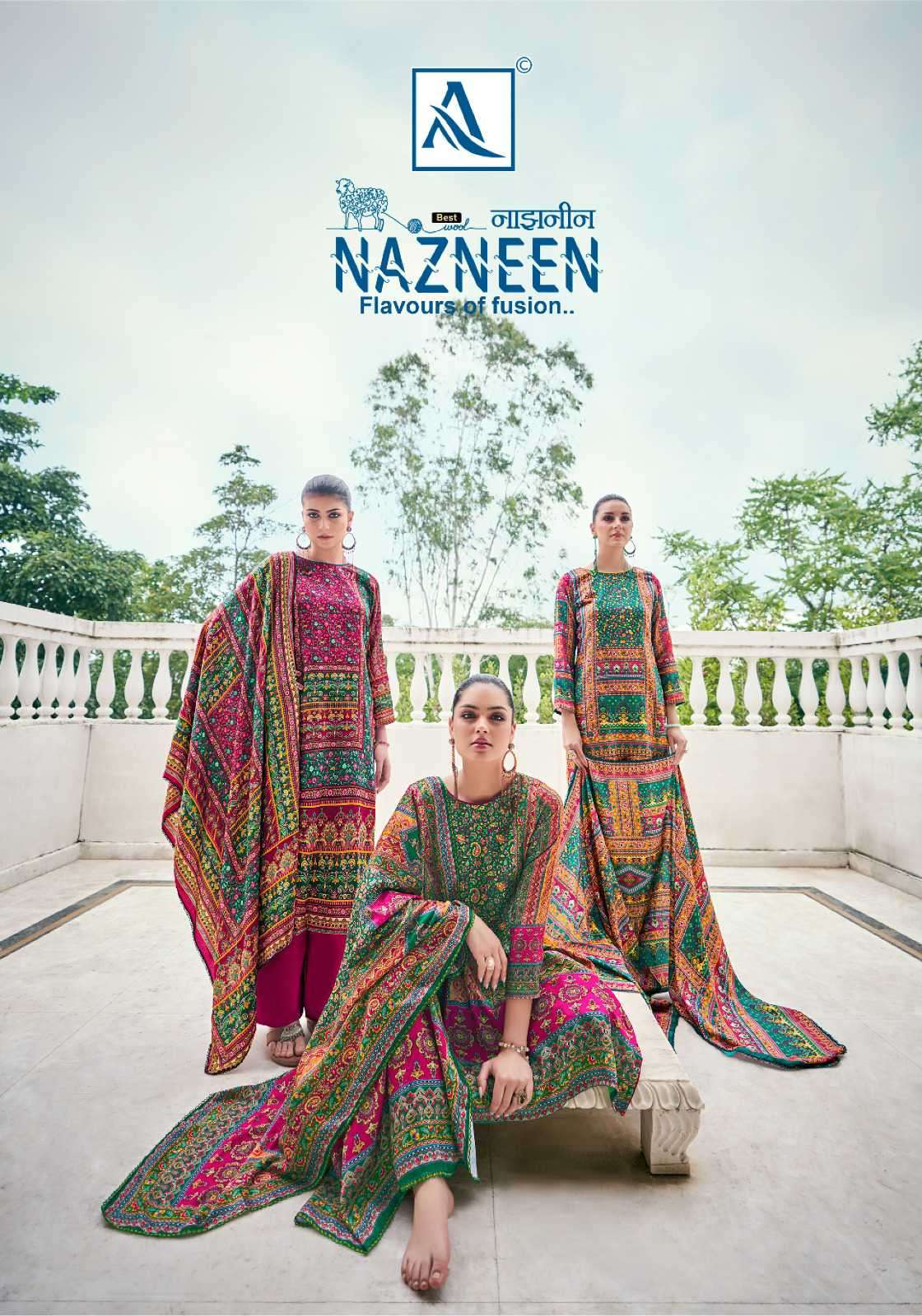 Alok Suit Nazneen Designer Print Winter Wear Ladies Salwar Kameez Suppliers