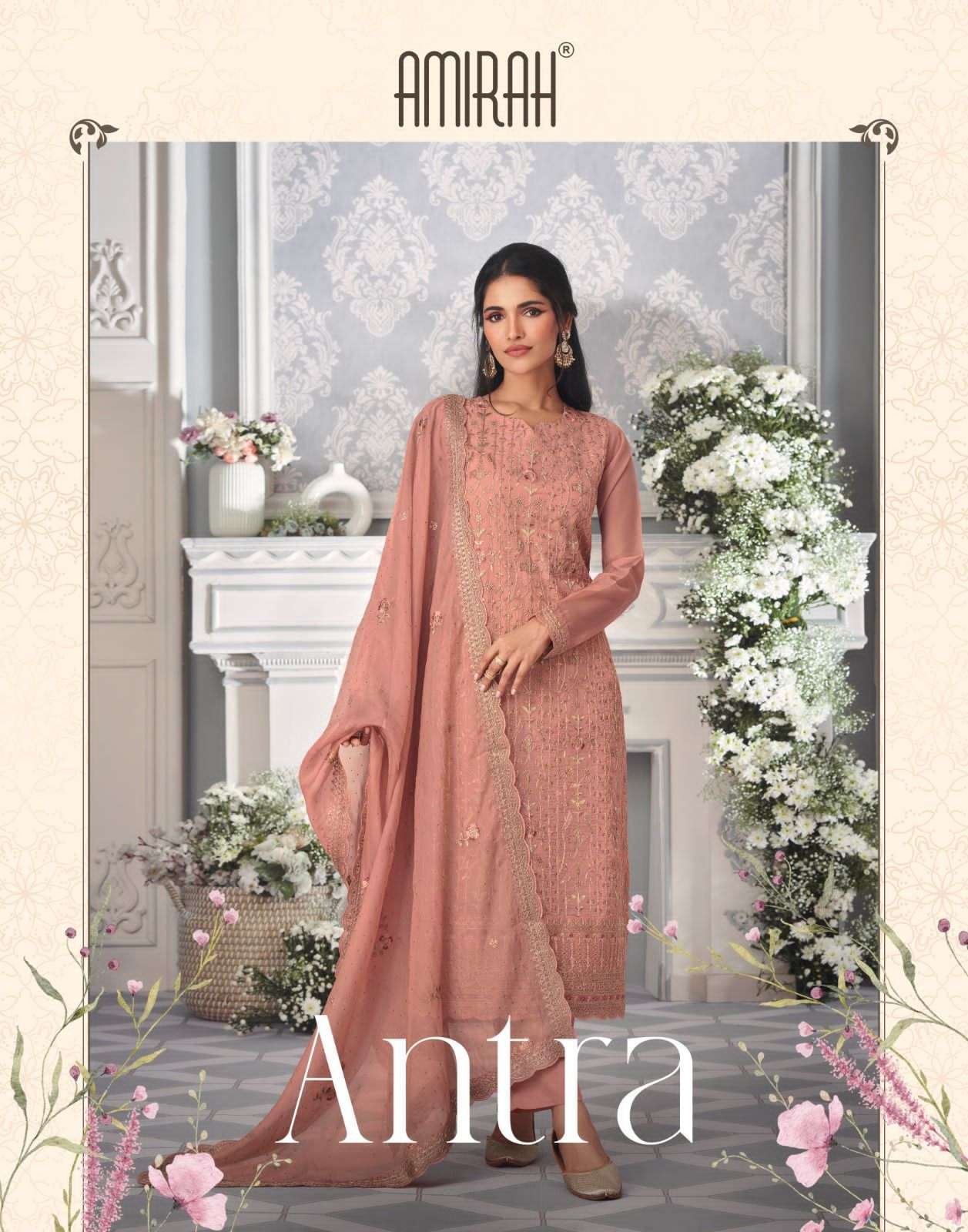 Amirah Antra Designer Silk Festive Wear Dress Catalog Exporter
