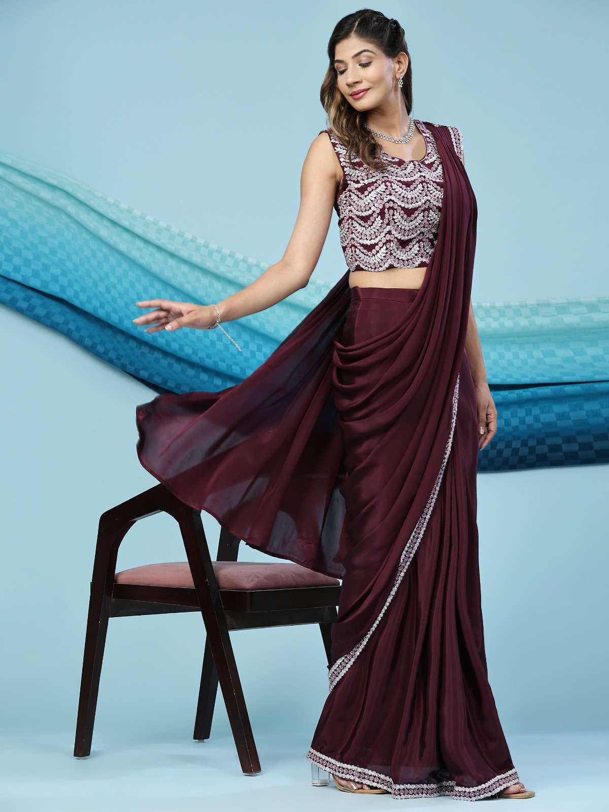 Amoha Trends 245 Colors Traditional Wear Readymade Saree Suppliers