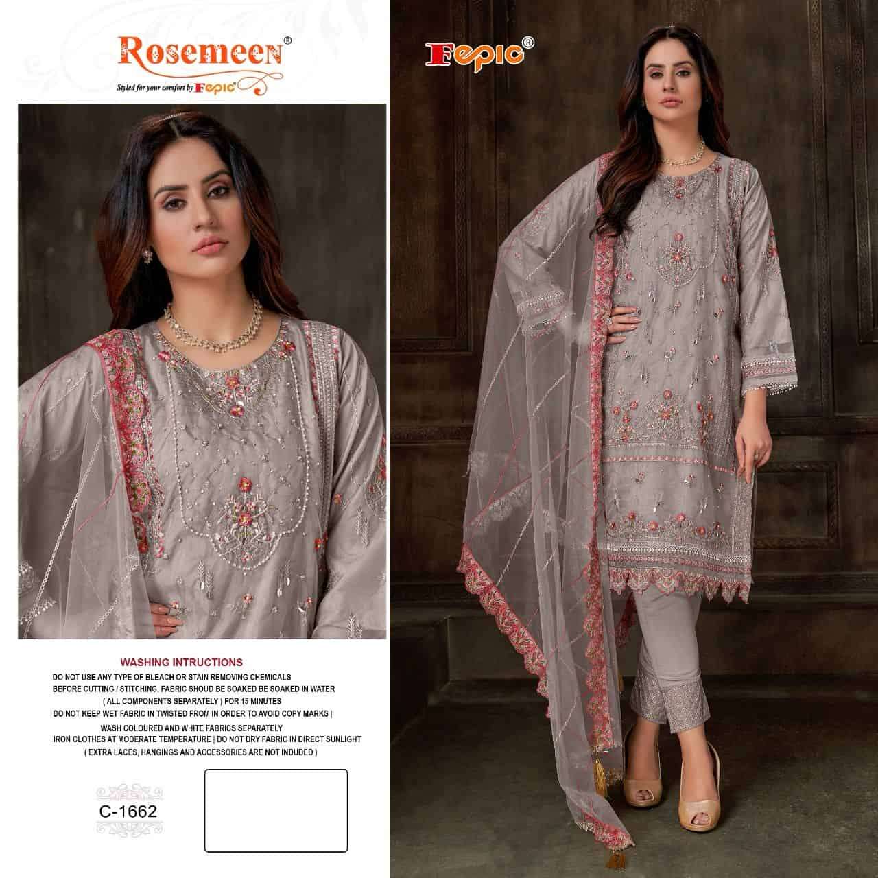 Fepic C 1662 Colors Pakistani Festive Wear Style Designer Salwar Suit Wholesalers