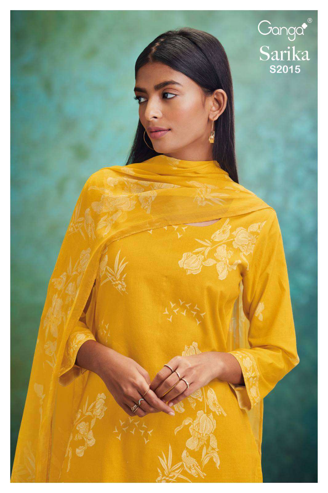 Ganga Sarika 2015 Exclusive Branded Pashmina Premium Designs Suit Suppliers