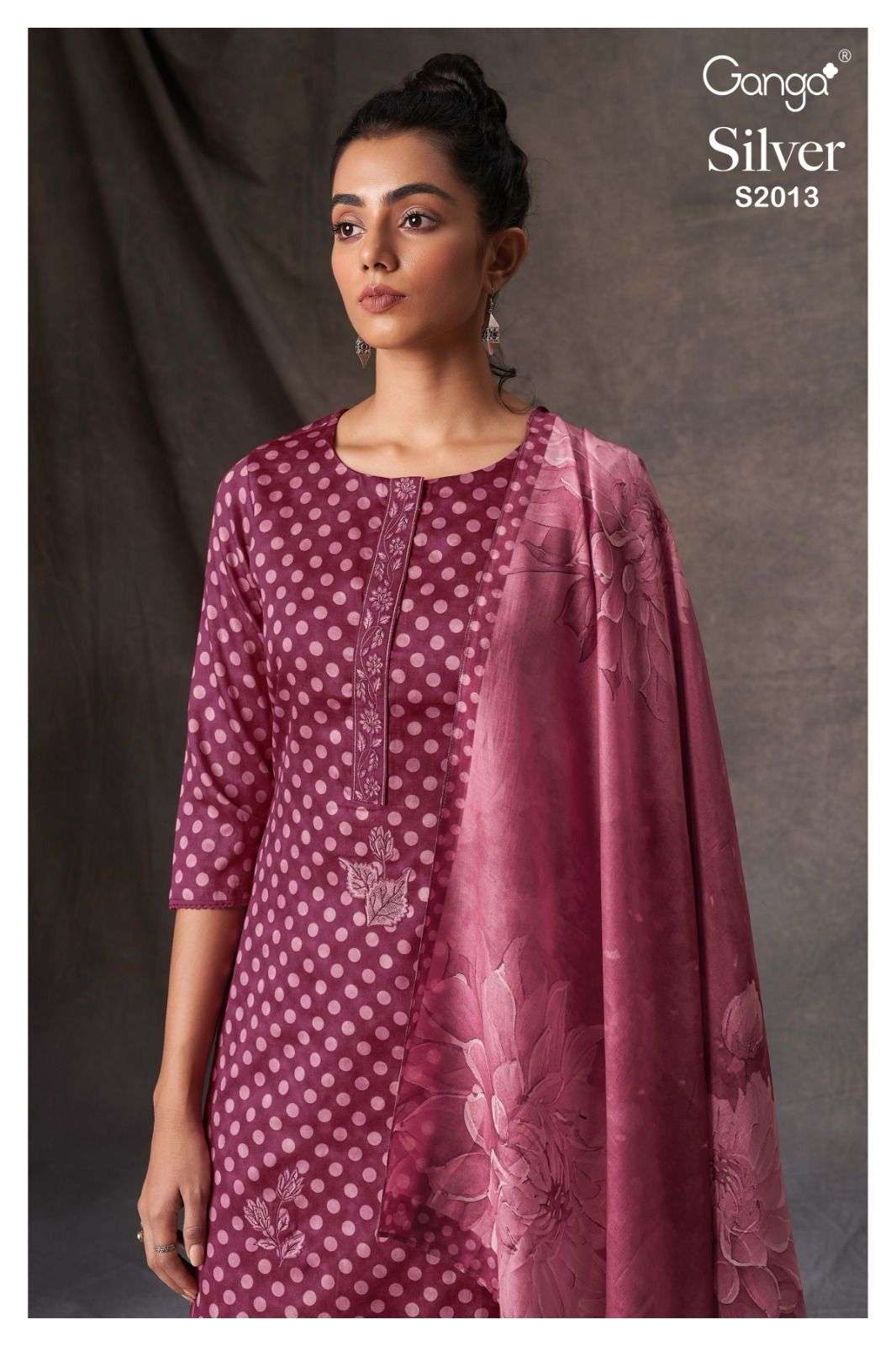 Ganga Silver 2013 Fancy Wool Pashmina Exclusive Winter Dress Catalog Exporter