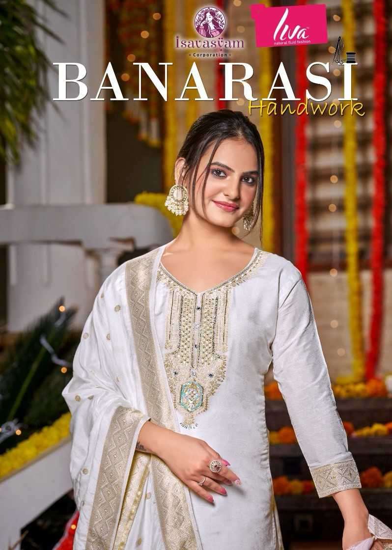 Isavasyam Banarasi Festive Collection Jacquard Banarasi Dress New Designs