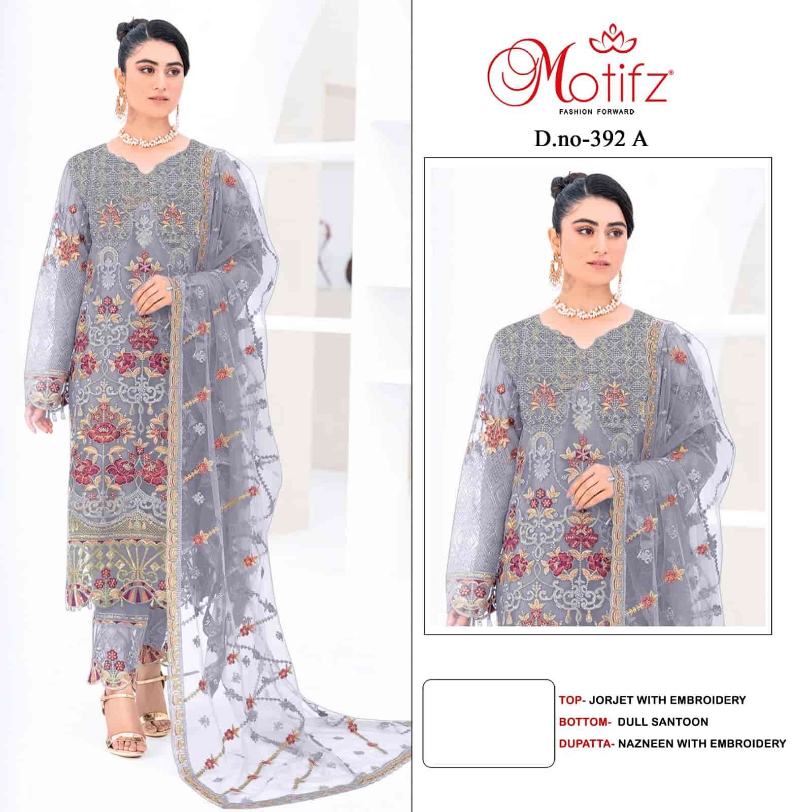 Motifz 392 Colors Pakistani Festive Wear Style Designer Salwar Suit Wholesalers