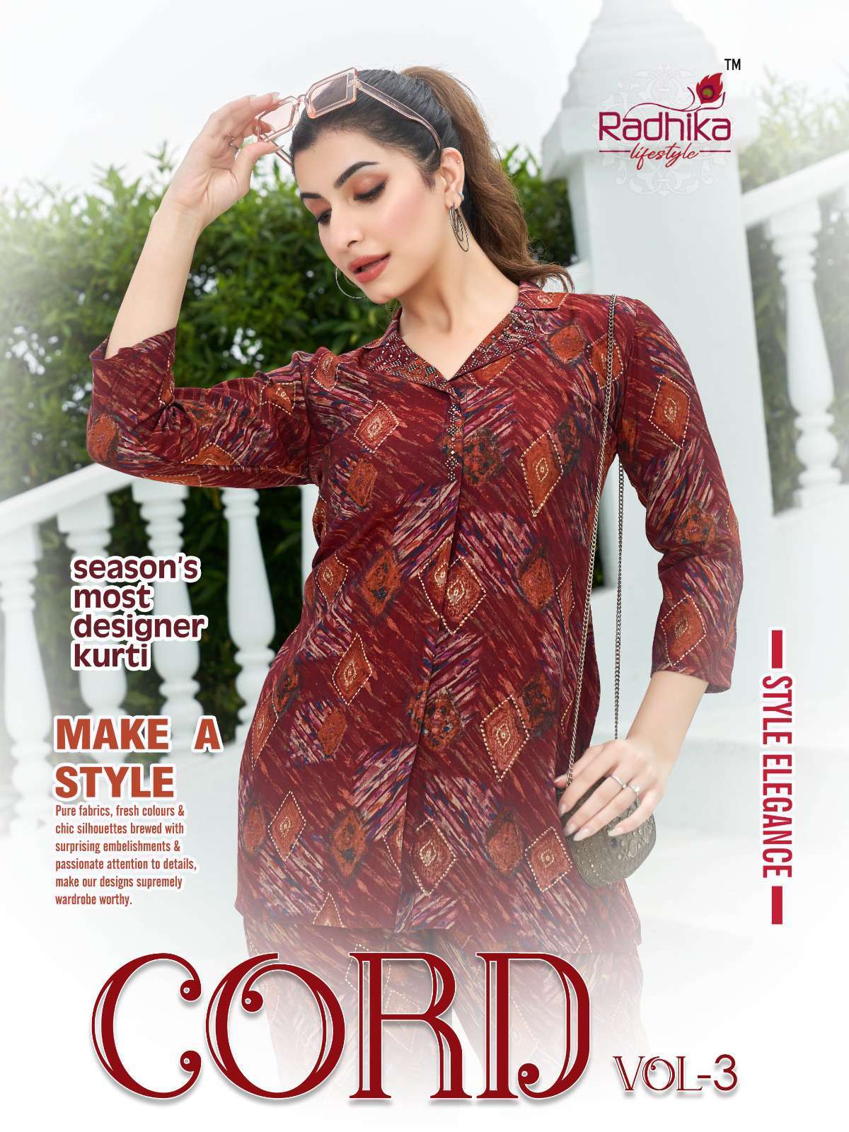 Radhika Lifestyle Cord Vol 3 Western Outfit Fancy Cord Set Catalog Dealers