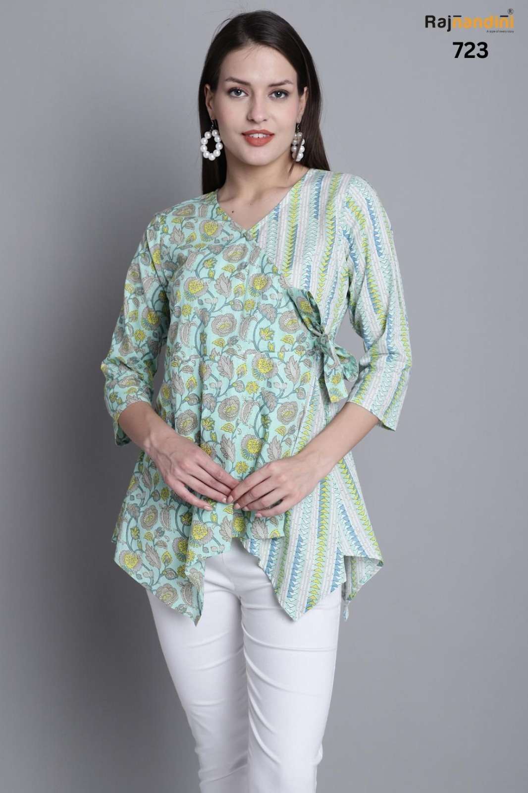 Rajnandini Mayra Fancy Cotton Ethnic Wear Short Tops New Designs