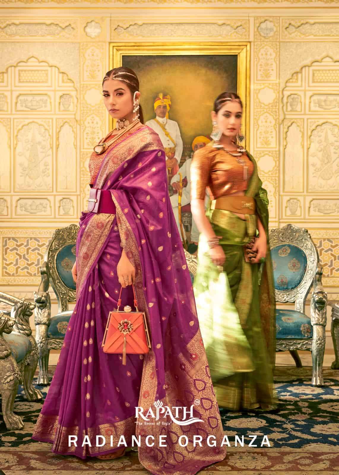 Rajpath Radiance Organza 147001 To 147007 Party Wear Style Designer Silk Saree Wholesalers