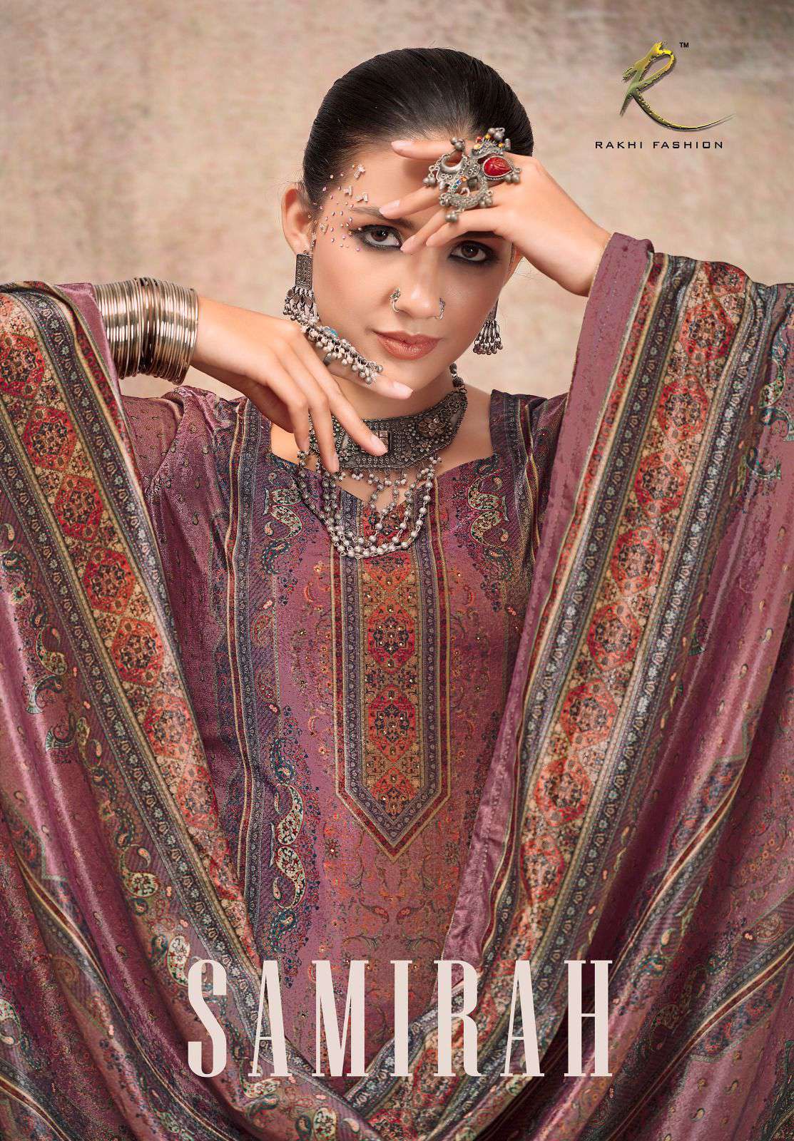 Rakhi Fashion Samirah Fancy Velvet Digital Print Exclusive Suits Winter Collection