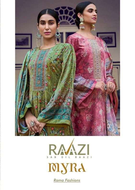 Rama Fashion Razzi Myra Digital Print Fancy Velvet Suits Catalog Exporter
