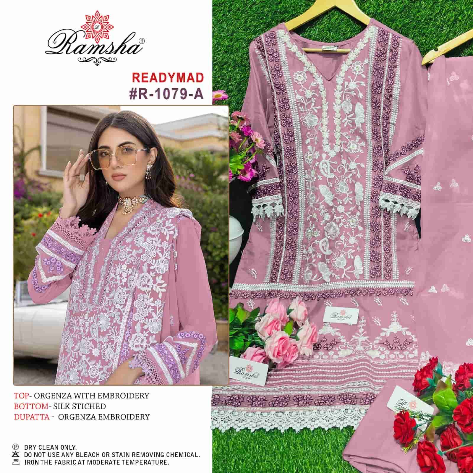 Ramsha R 1079 Colors Pakistani Party Wear Style Designer Readymade Suit Exporter 