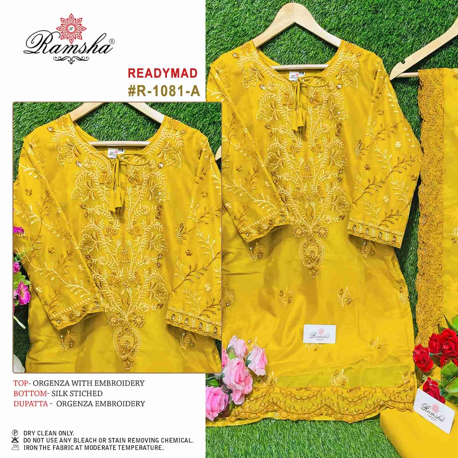 Ramsha R 1081 Colors Pakistani Festive Wear Style Designer Readymade Collection