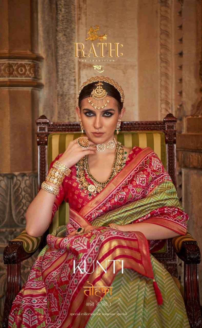 Rath Kunti 1162 To 1171 Fancy Silk Banarasi Designs Saree Partywear Collection