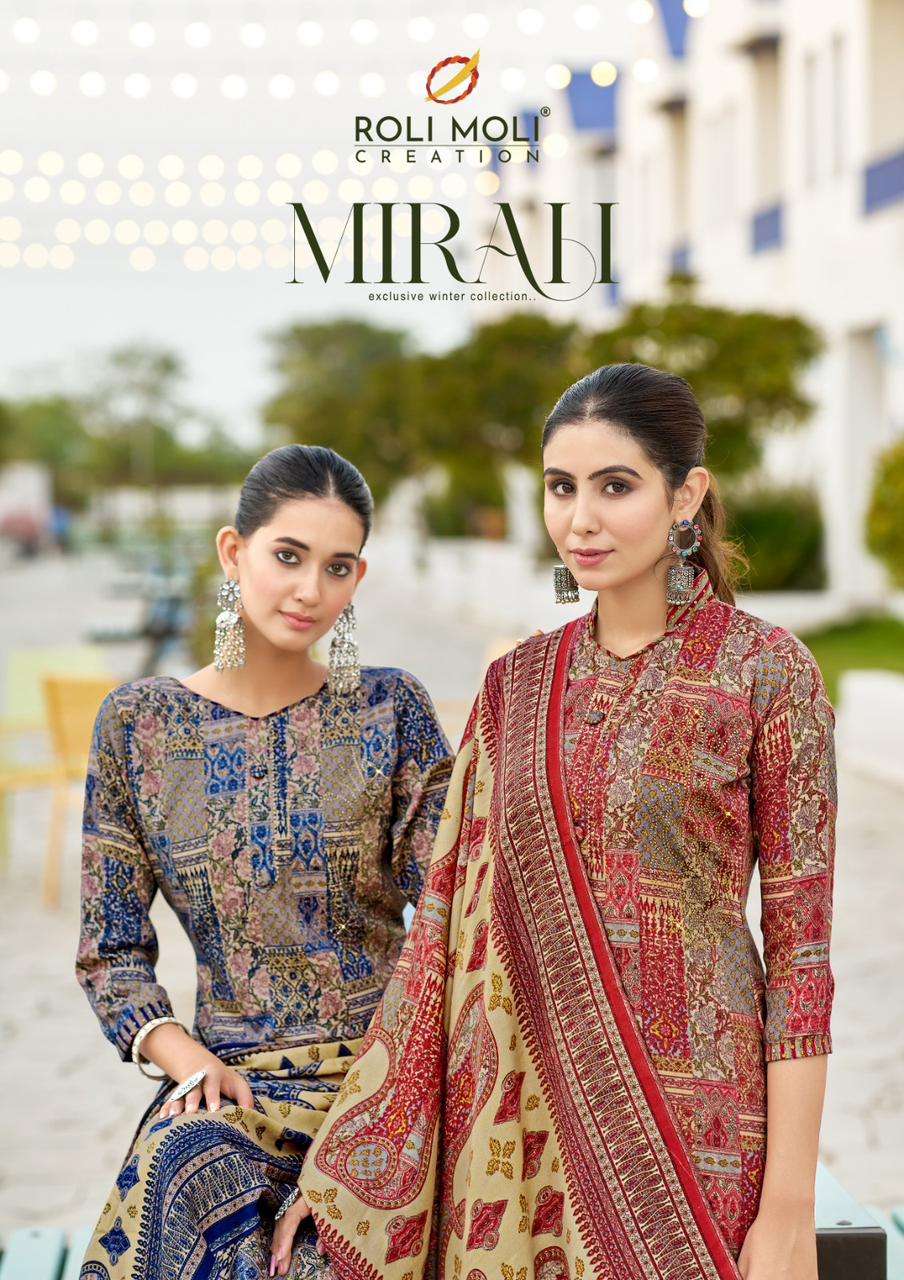 Roli Moli Mirah Winter Collection Pashmina Fancy Salwar Suit Catalog Dealers