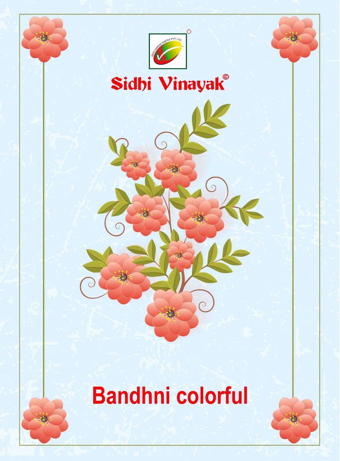 Siddhi Vinayak Bandhni Colorful Fancy Cotton Bandhni Dress Catalog Exporter